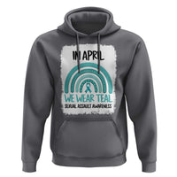 Sexual Assault Awareness Hoodie In April We Wear Teal Ribbon