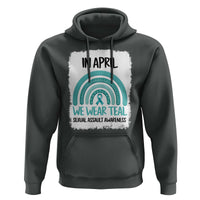 Sexual Assault Awareness Hoodie In April We Wear Teal Ribbon