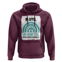 Sexual Assault Awareness Hoodie In April We Wear Teal Ribbon