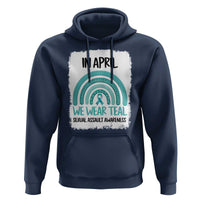 Sexual Assault Awareness Hoodie In April We Wear Teal Ribbon