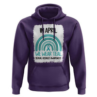 Sexual Assault Awareness Hoodie In April We Wear Teal Ribbon