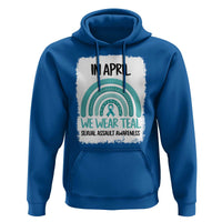 Sexual Assault Awareness Hoodie In April We Wear Teal Ribbon