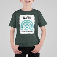 Sexual Assault Awareness T Shirt For Kid In April We Wear Teal Ribbon