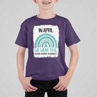 Sexual Assault Awareness T Shirt For Kid In April We Wear Teal Ribbon