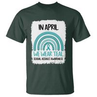 Sexual Assault Awareness T Shirt In April We Wear Teal Ribbon