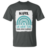Sexual Assault Awareness T Shirt In April We Wear Teal Ribbon