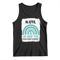 Sexual Assault Awareness Tank Top In April We Wear Teal Ribbon