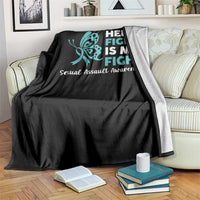 Sexual Assault Awareness Throw Blanket Her Fight is My Fight