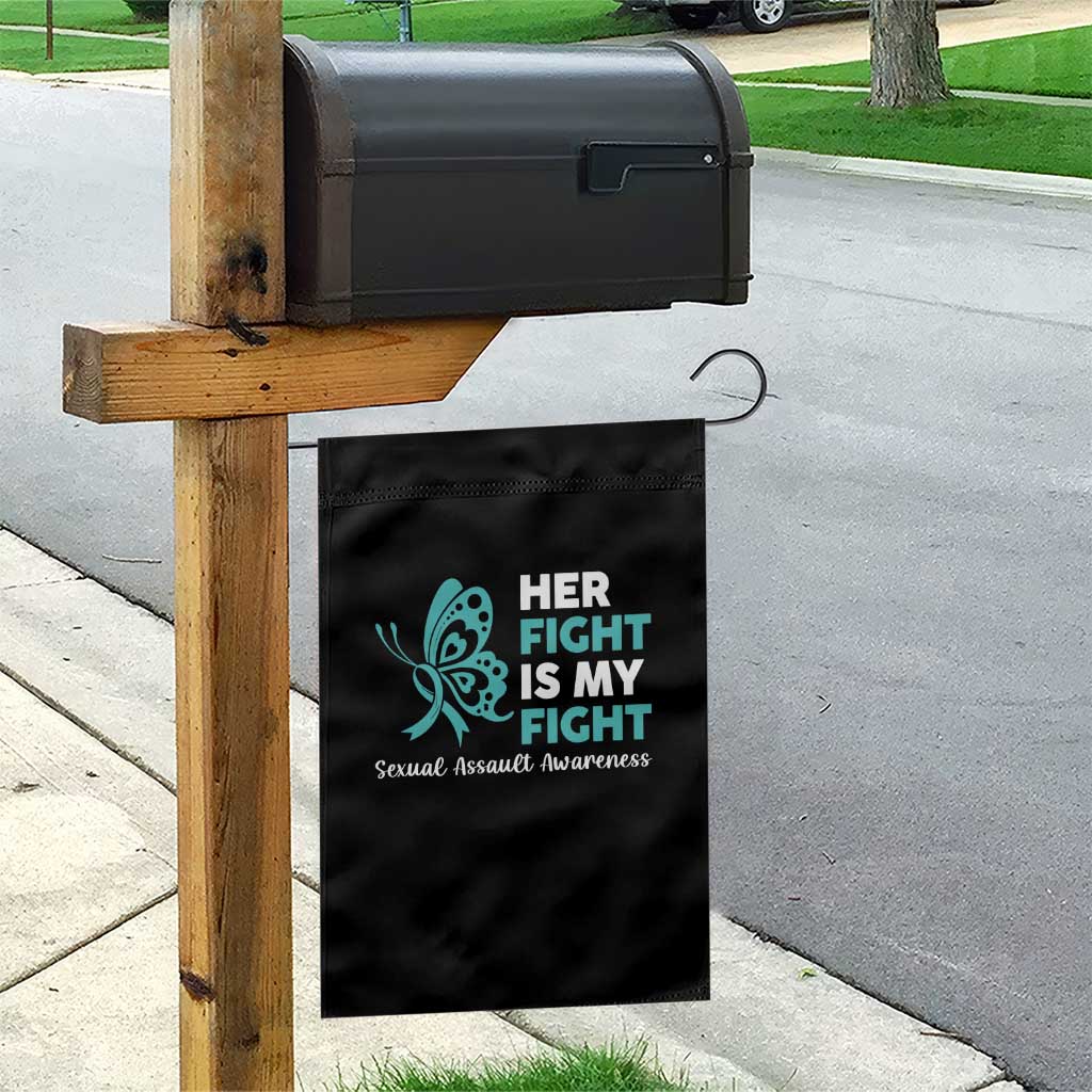 Sexual Assault Awareness Garden Flag Her Fight is My Fight