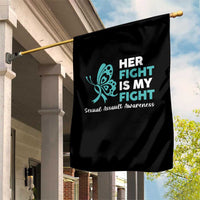 Sexual Assault Awareness Garden Flag Her Fight is My Fight