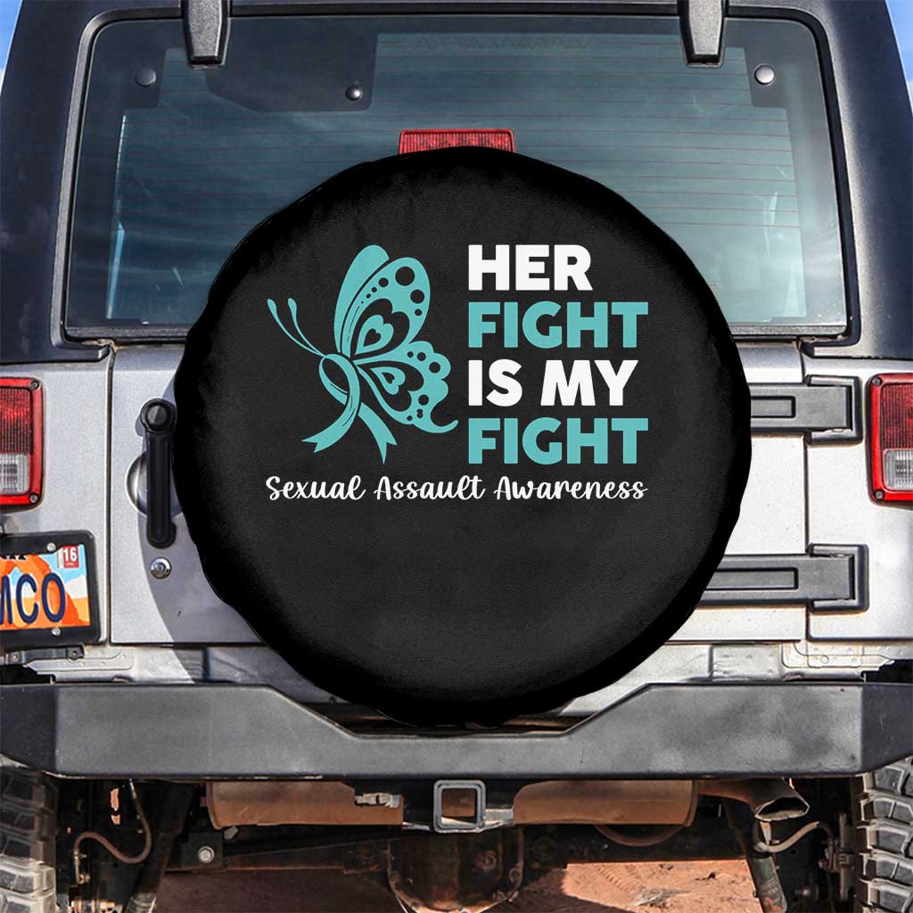 Sexual Assault Awareness Spare Tire Cover Her Fight is My Fight