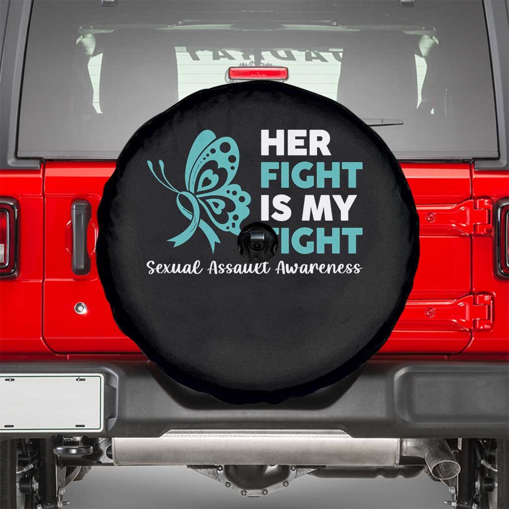 Sexual Assault Awareness Spare Tire Cover Her Fight is My Fight