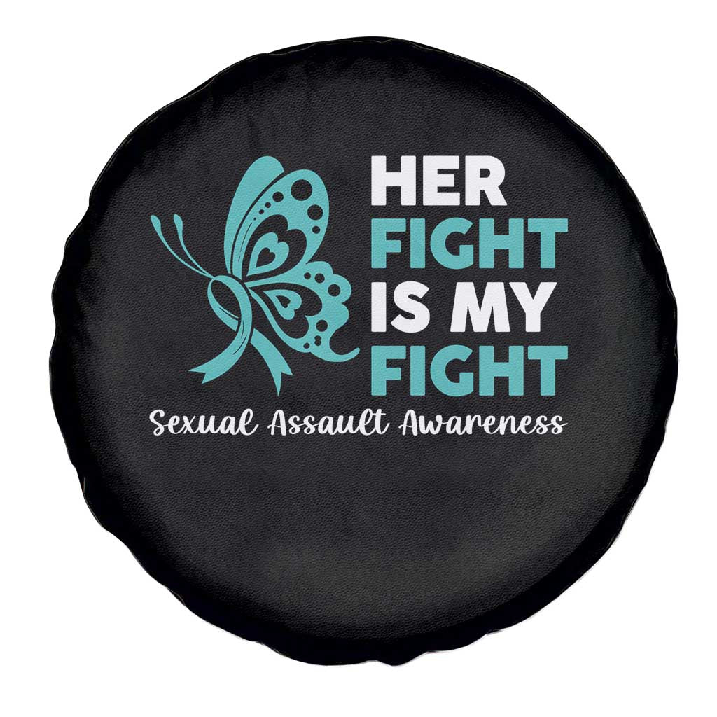 Sexual Assault Awareness Spare Tire Cover Her Fight is My Fight