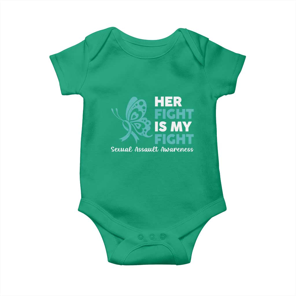 Sexual Assault Awareness Baby Onesie Her Fight is My Fight