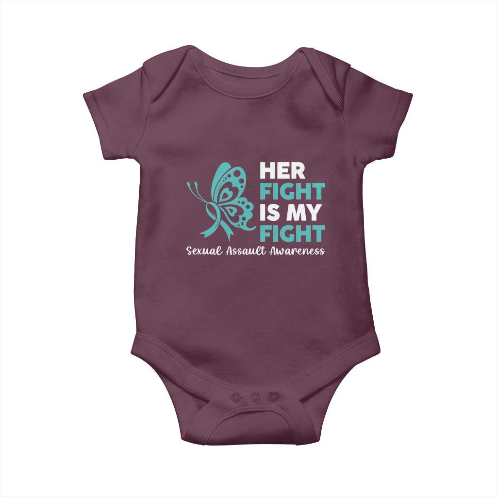 Sexual Assault Awareness Baby Onesie Her Fight is My Fight