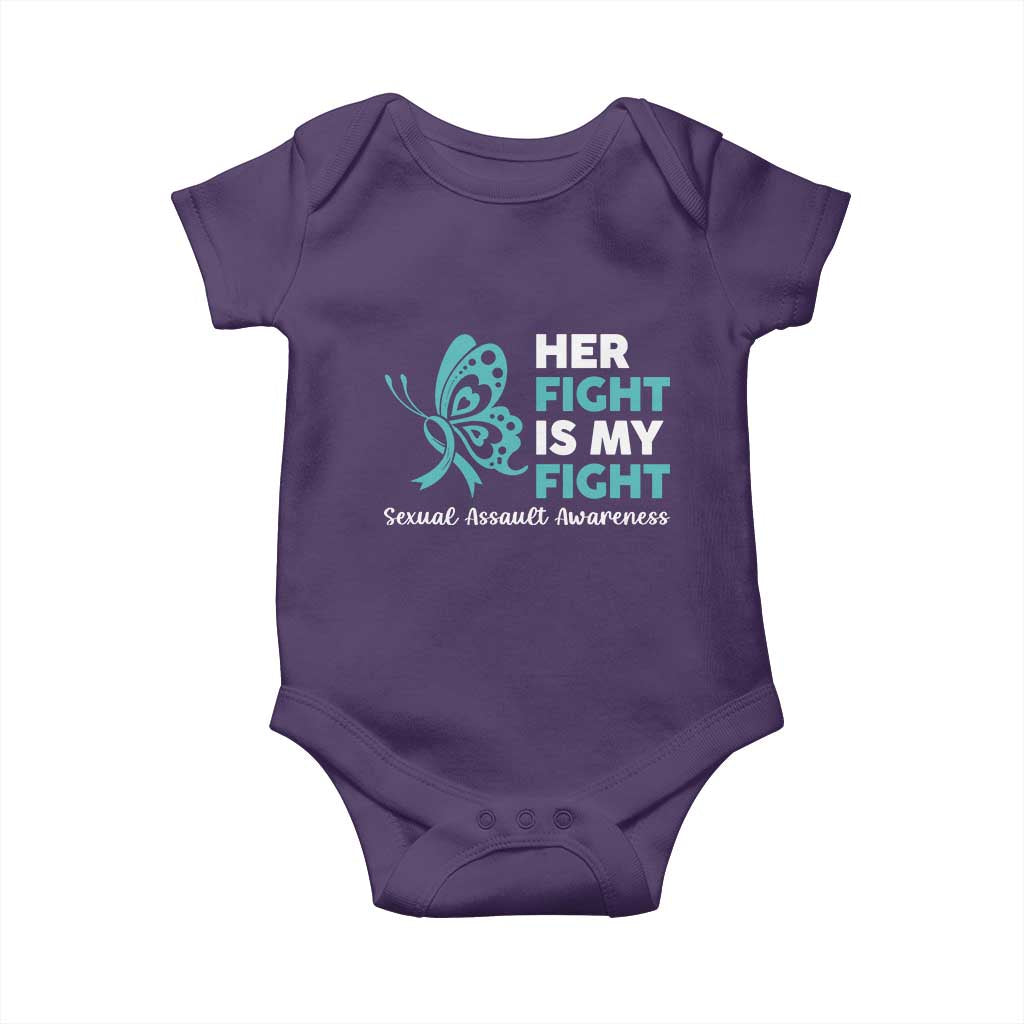 Sexual Assault Awareness Baby Onesie Her Fight is My Fight