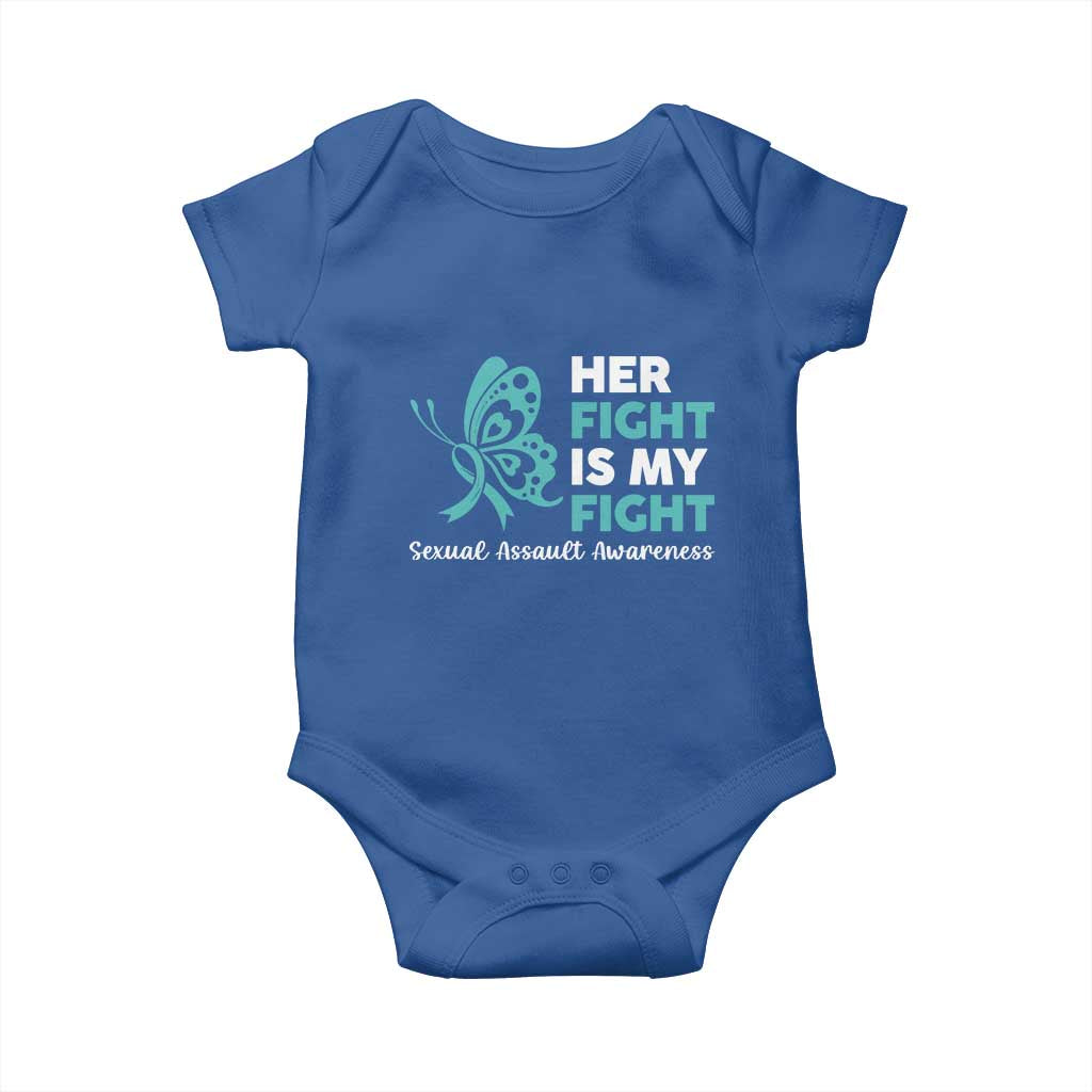 Sexual Assault Awareness Baby Onesie Her Fight is My Fight