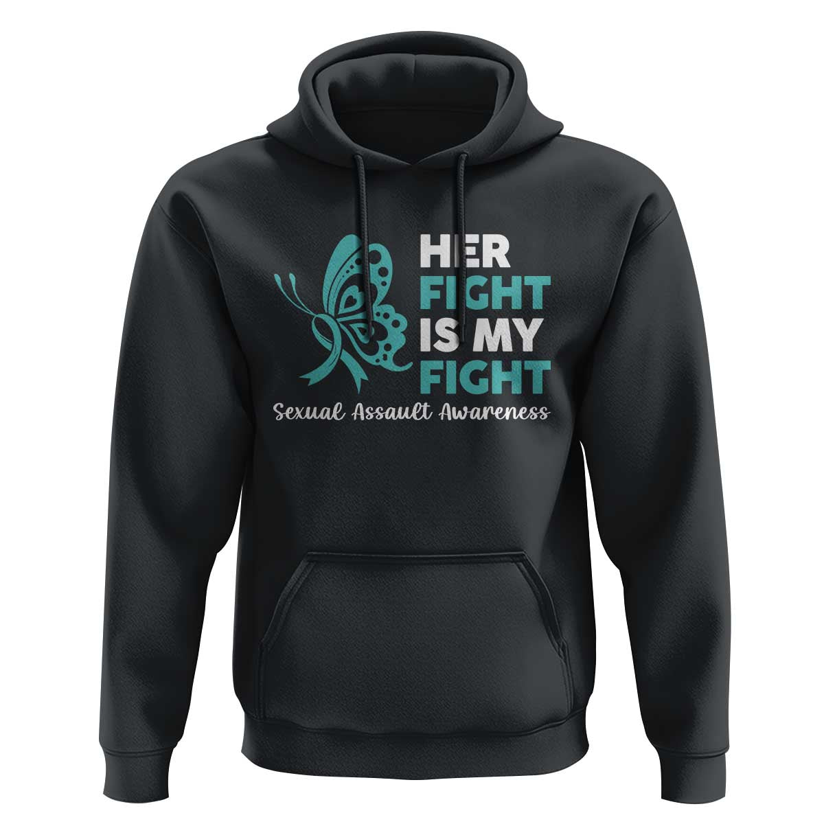 Sexual Assault Awareness Hoodie Her Fight is My Fight