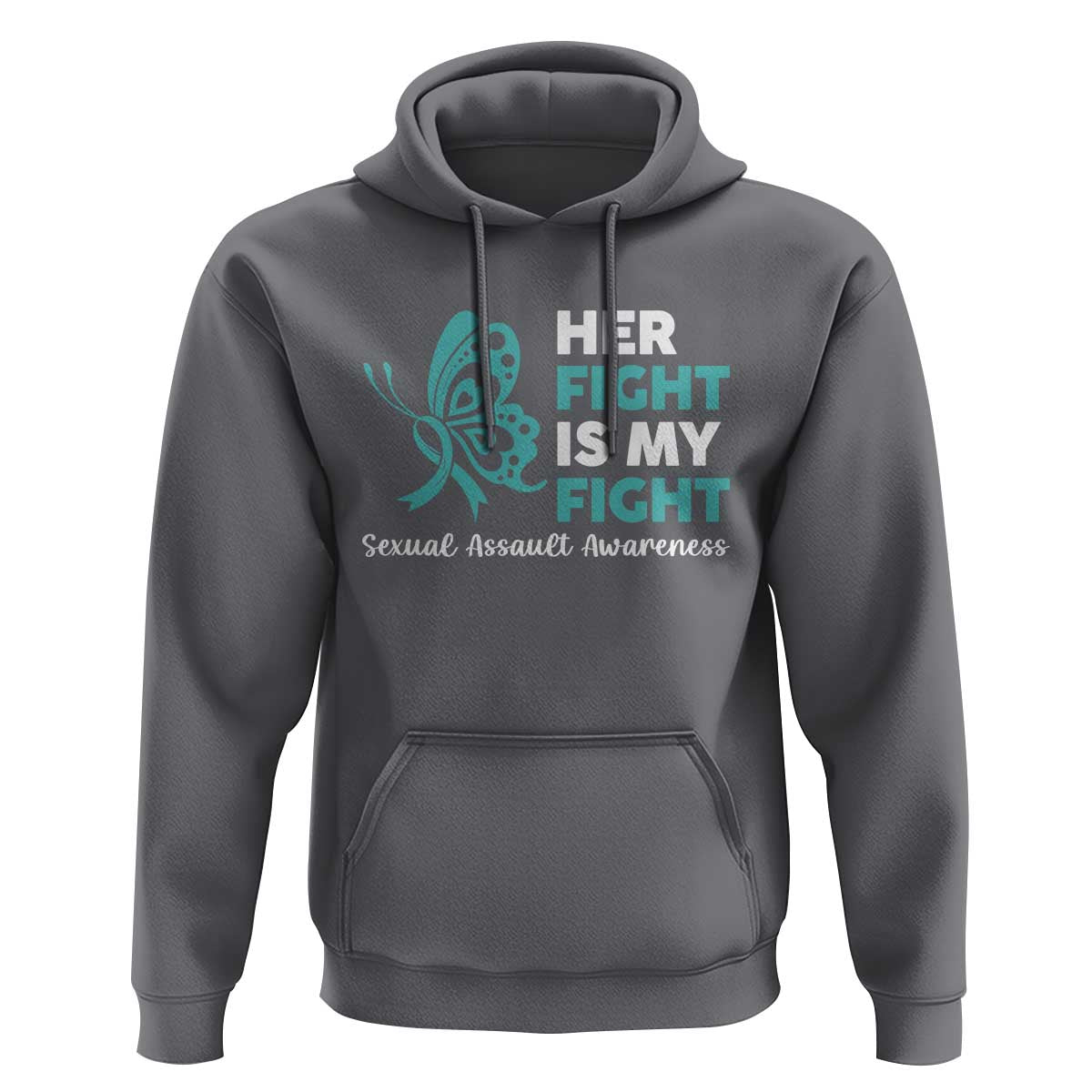 Sexual Assault Awareness Hoodie Her Fight is My Fight