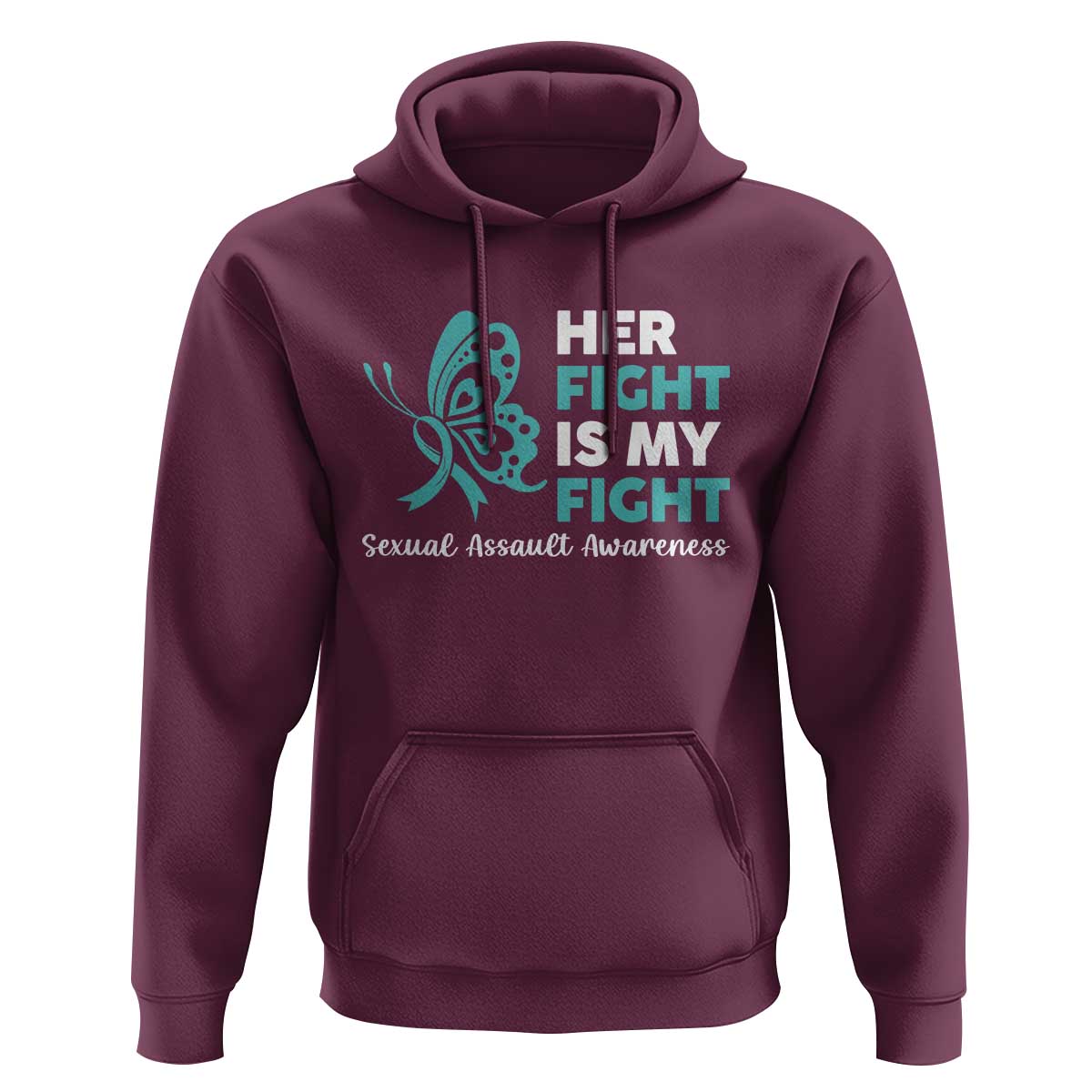 Sexual Assault Awareness Hoodie Her Fight is My Fight