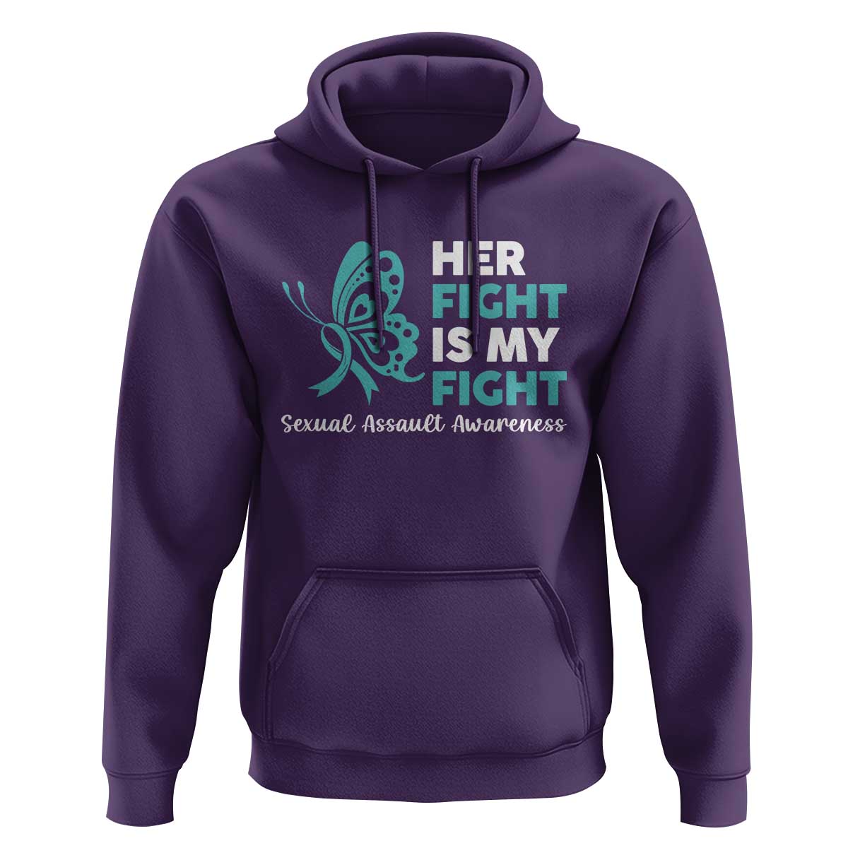 Sexual Assault Awareness Hoodie Her Fight is My Fight