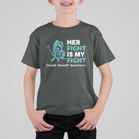 Sexual Assault Awareness T Shirt For Kid Her Fight is My Fight