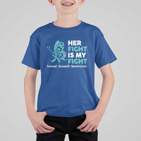 Sexual Assault Awareness T Shirt For Kid Her Fight is My Fight