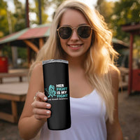 Sexual Assault Awareness Skinny Tumbler Her Fight is My Fight