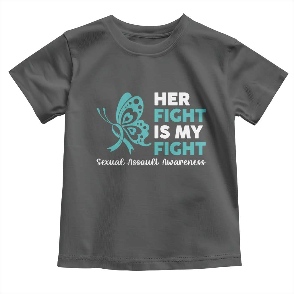 Sexual Assault Awareness Toddler T Shirt Her Fight is My Fight
