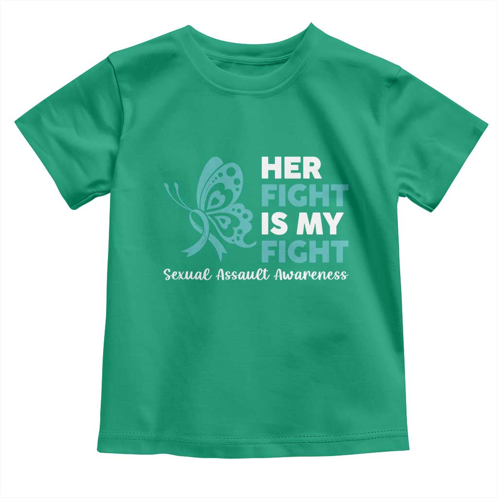 Sexual Assault Awareness Toddler T Shirt Her Fight is My Fight