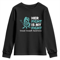 Sexual Assault Awareness Youth Sweatshirt Her Fight is My Fight