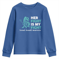 Sexual Assault Awareness Youth Sweatshirt Her Fight is My Fight