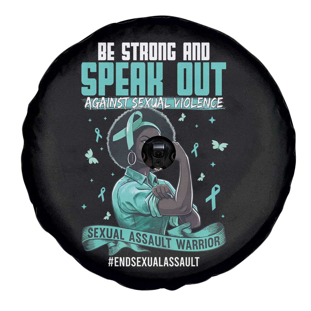 Sexual Assault Awareness Spare Tire Cover Support African Women Stop Sexual Abuse Awareness