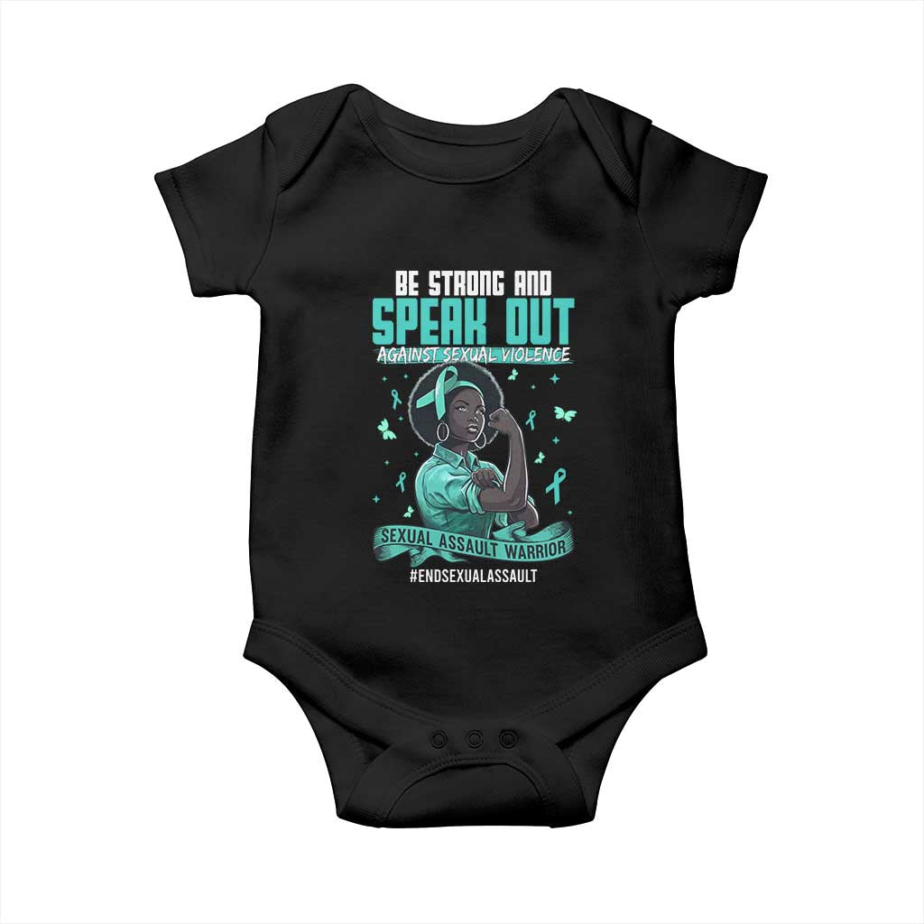 Sexual Assault Awareness Baby Onesie Support African Women Stop Sexual Abuse Awareness