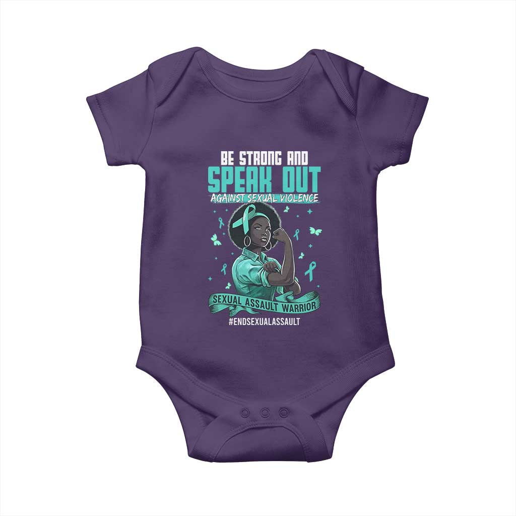 Sexual Assault Awareness Baby Onesie Support African Women Stop Sexual Abuse Awareness