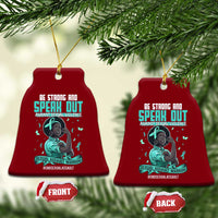 Sexual Assault Awareness Ceramic Ornament Support African Women Stop Sexual Abuse Awareness