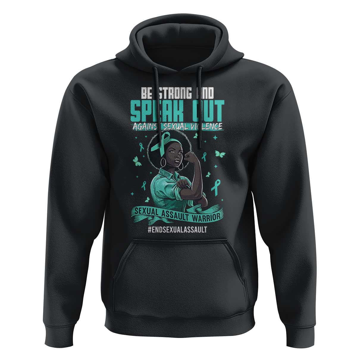 Sexual Assault Awareness Hoodie Support African Women Stop Sexual Abuse Awareness