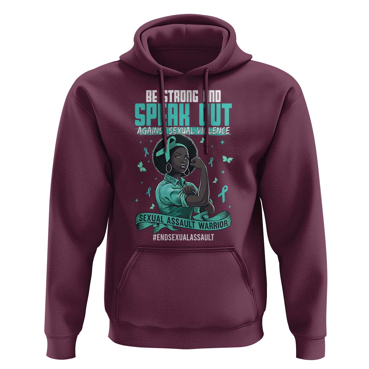 Sexual Assault Awareness Hoodie Support African Women Stop Sexual Abuse Awareness