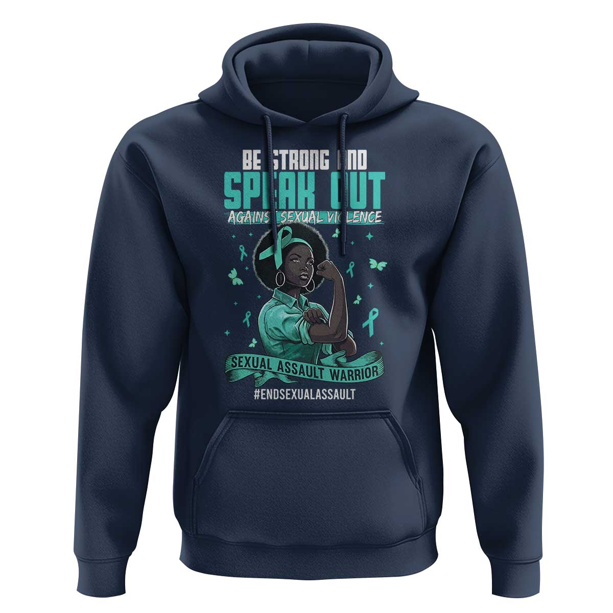 Sexual Assault Awareness Hoodie Support African Women Stop Sexual Abuse Awareness