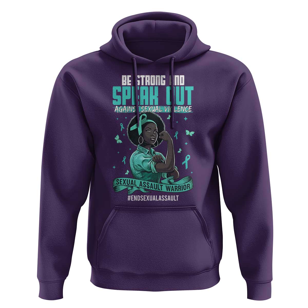 Sexual Assault Awareness Hoodie Support African Women Stop Sexual Abuse Awareness