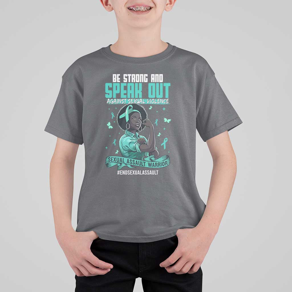 Sexual Assault Awareness T Shirt For Kid Support African Women Stop Sexual Abuse Awareness