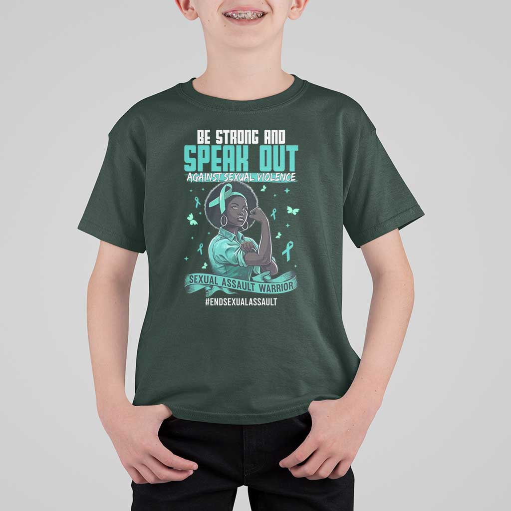 Sexual Assault Awareness T Shirt For Kid Support African Women Stop Sexual Abuse Awareness