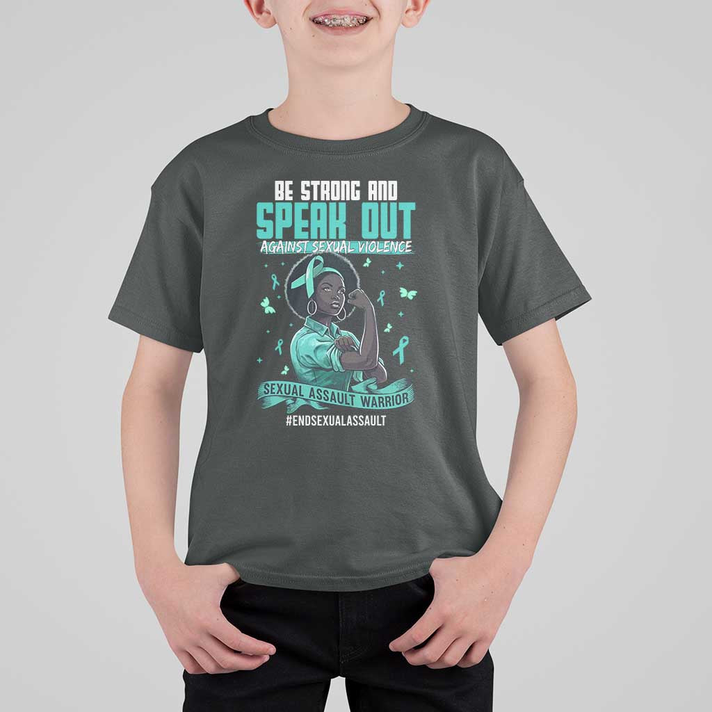 Sexual Assault Awareness T Shirt For Kid Support African Women Stop Sexual Abuse Awareness