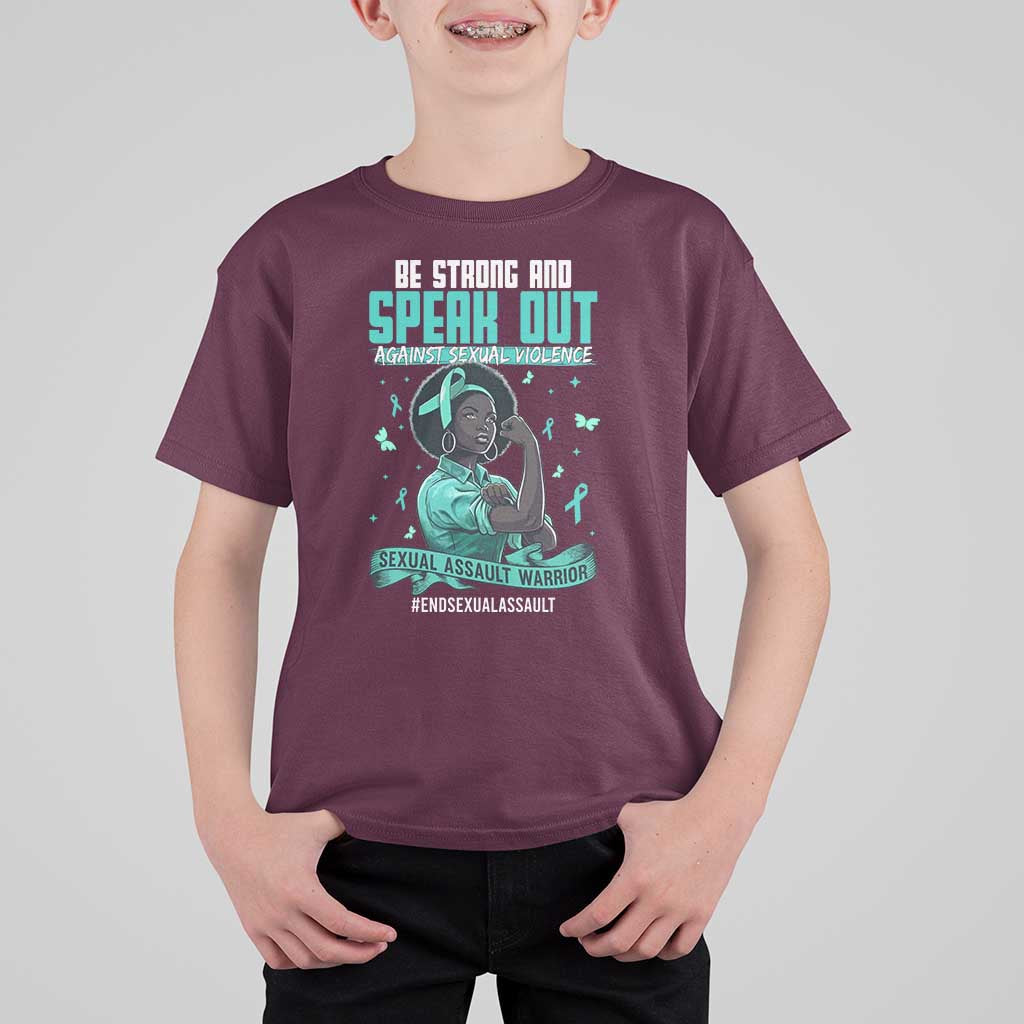 Sexual Assault Awareness T Shirt For Kid Support African Women Stop Sexual Abuse Awareness
