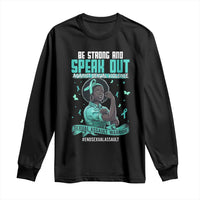 Sexual Assault Awareness Long Sleeve Shirt Support African Women Stop Sexual Abuse Awareness