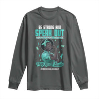 Sexual Assault Awareness Long Sleeve Shirt Support African Women Stop Sexual Abuse Awareness