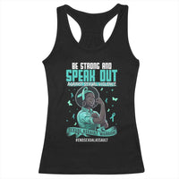 Sexual Assault Awareness Racerback Tank Top Support African Women Stop Sexual Abuse Awareness