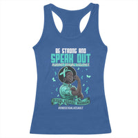 Sexual Assault Awareness Racerback Tank Top Support African Women Stop Sexual Abuse Awareness