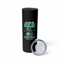 Sexual Assault Awareness Skinny Tumbler Support African Women Stop Sexual Abuse Awareness