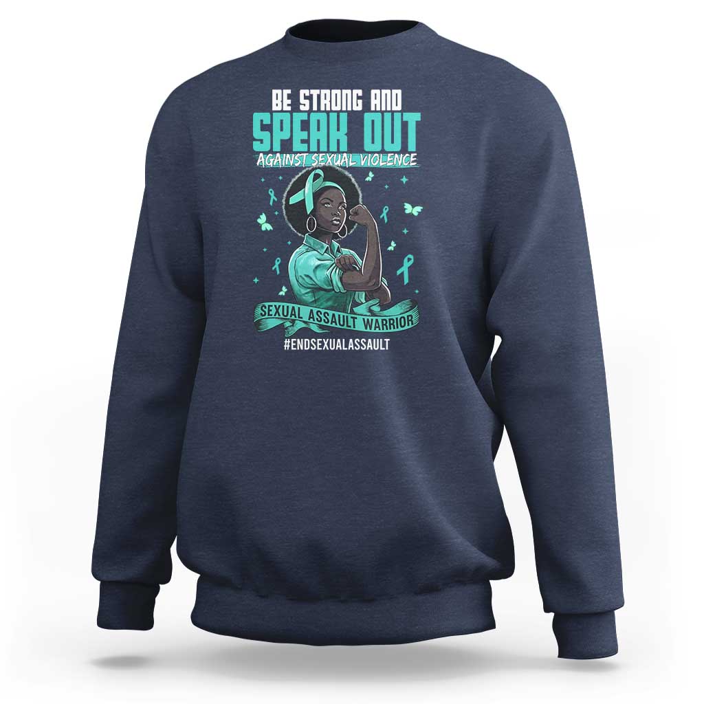 Sexual Assault Awareness Sweatshirt Support African Women Stop Sexual Abuse Awareness